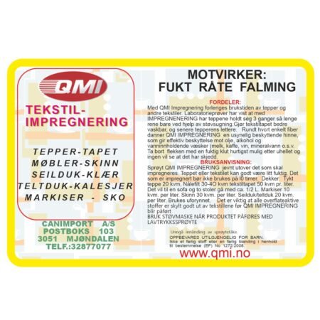 QMI IMPREGNATION OF TEXTILES AND LEATHER